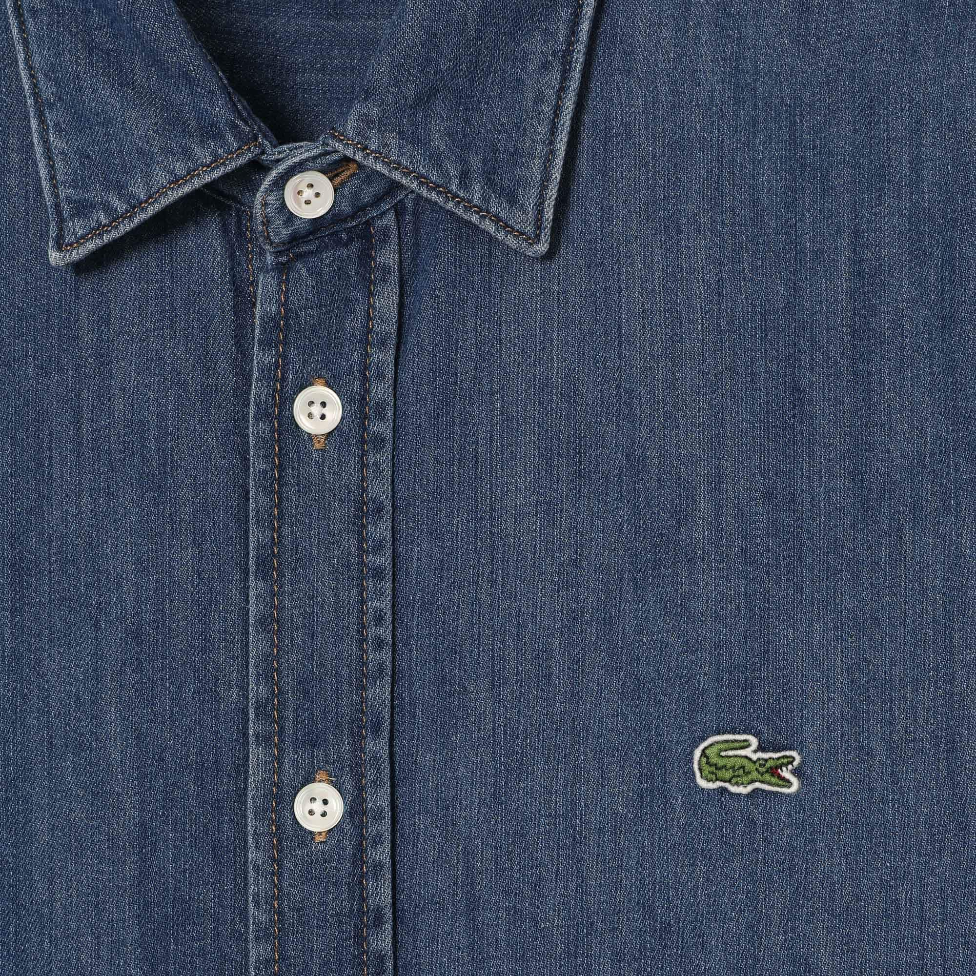 lacoste denim shirt