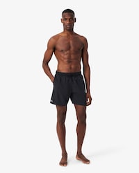 Mid Length Monochrome Swim Trunks