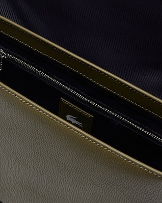 Ossian Flap Close Leather Satchel