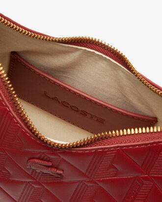 Maheki Embossed Leather Half Moon Purse