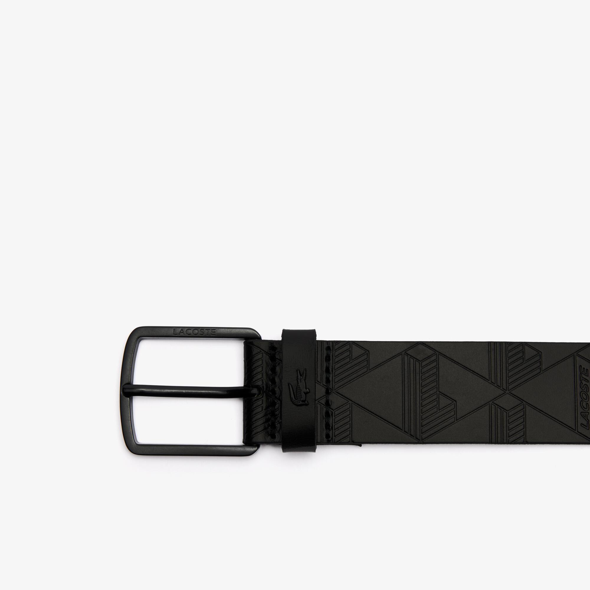 ベルト Lacoste Men's Monogram Leather Belt Men's Monogram Leather Belt - Belts - New In 2025 | Lacoste