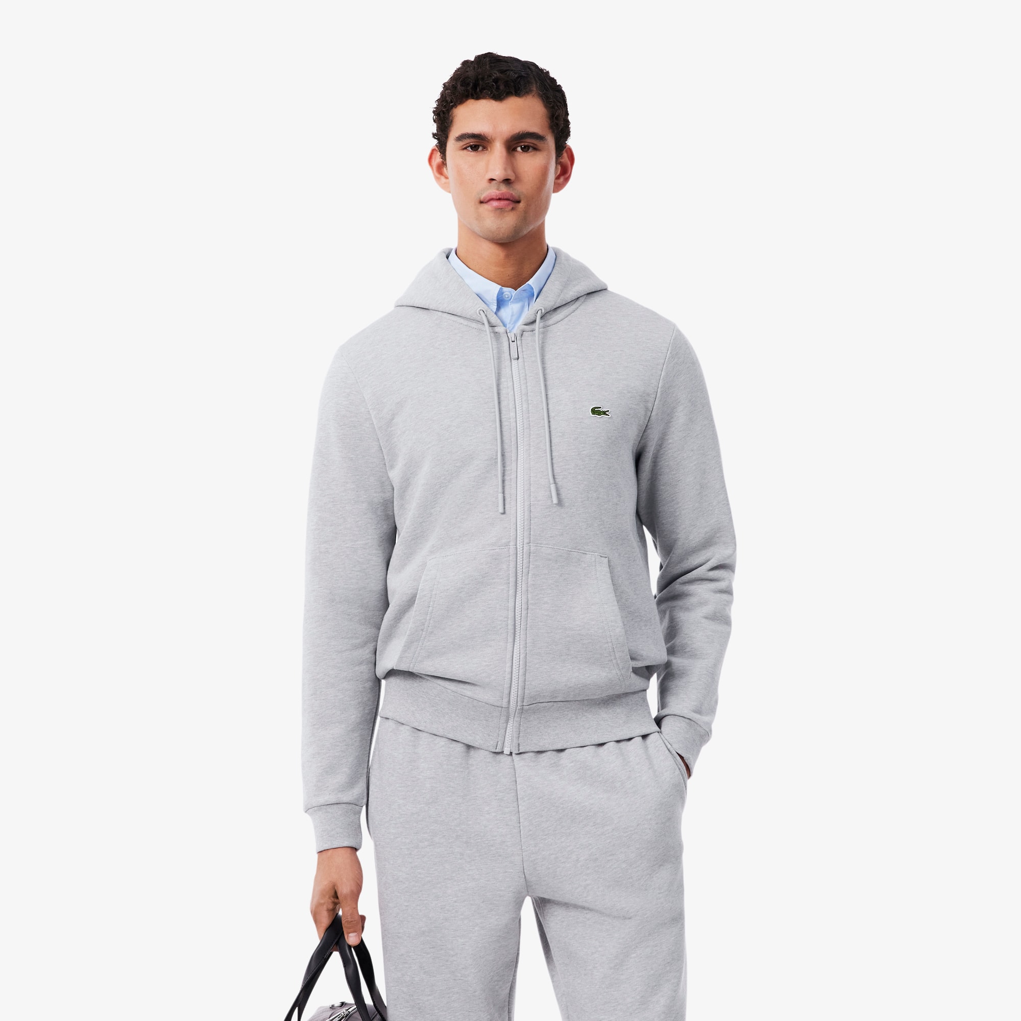Classic Fit Zipped Fleece Sweatshirt - Men's Sweatshirts - New In
