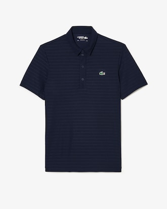 Men's Lacoste SPORT Textured Breathable Golf Polo Shirt
