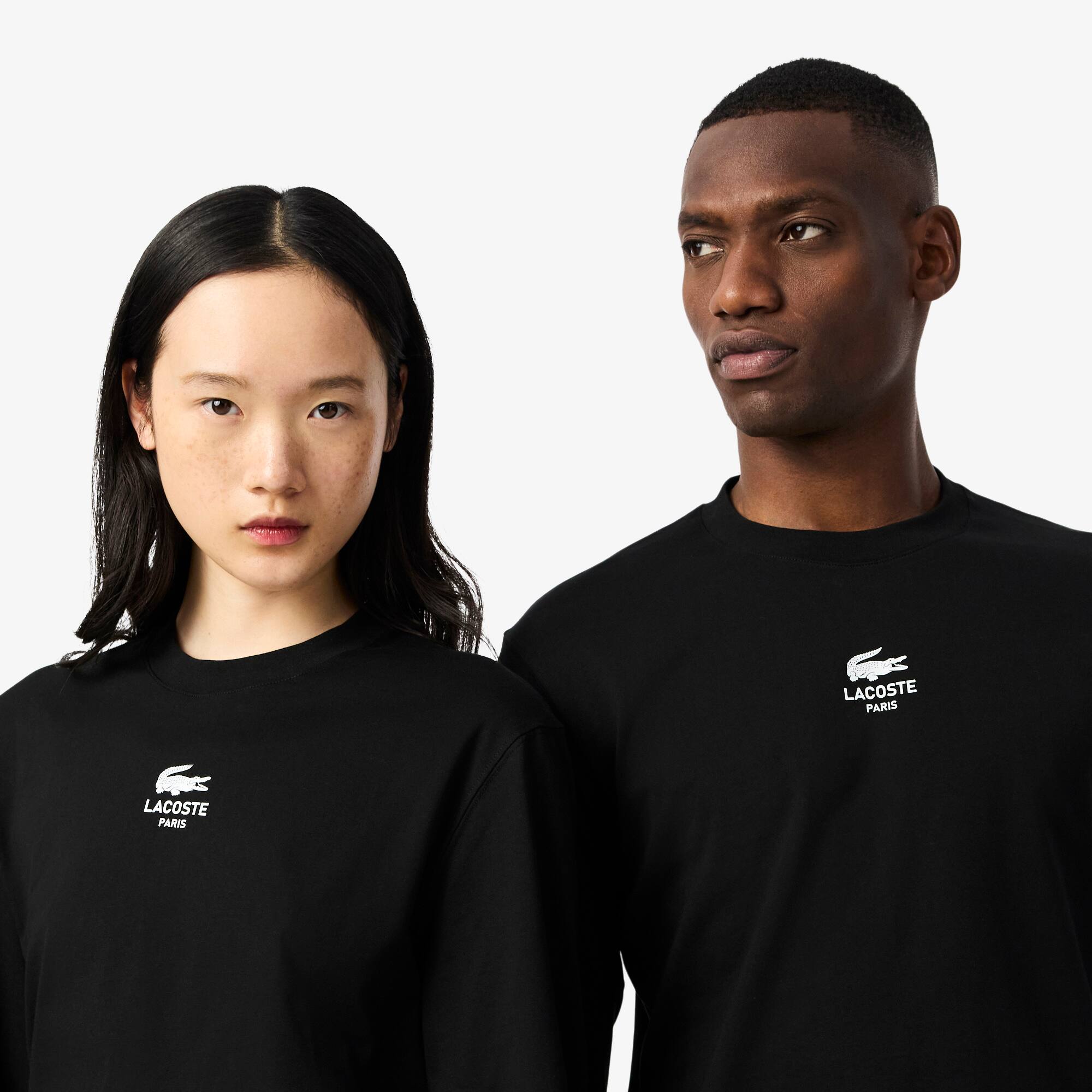 Long Sleeved Lacoste Print T-shirt - Men's t-shirts - New In 2025