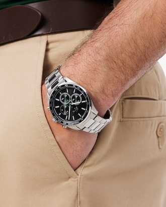 Boston Stainless Steel Chronograph Watch