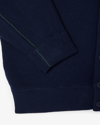 Relaxed Fit Carded Wool Cardigan