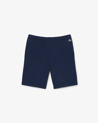 Logo Trim Cotton Fleece Shorts