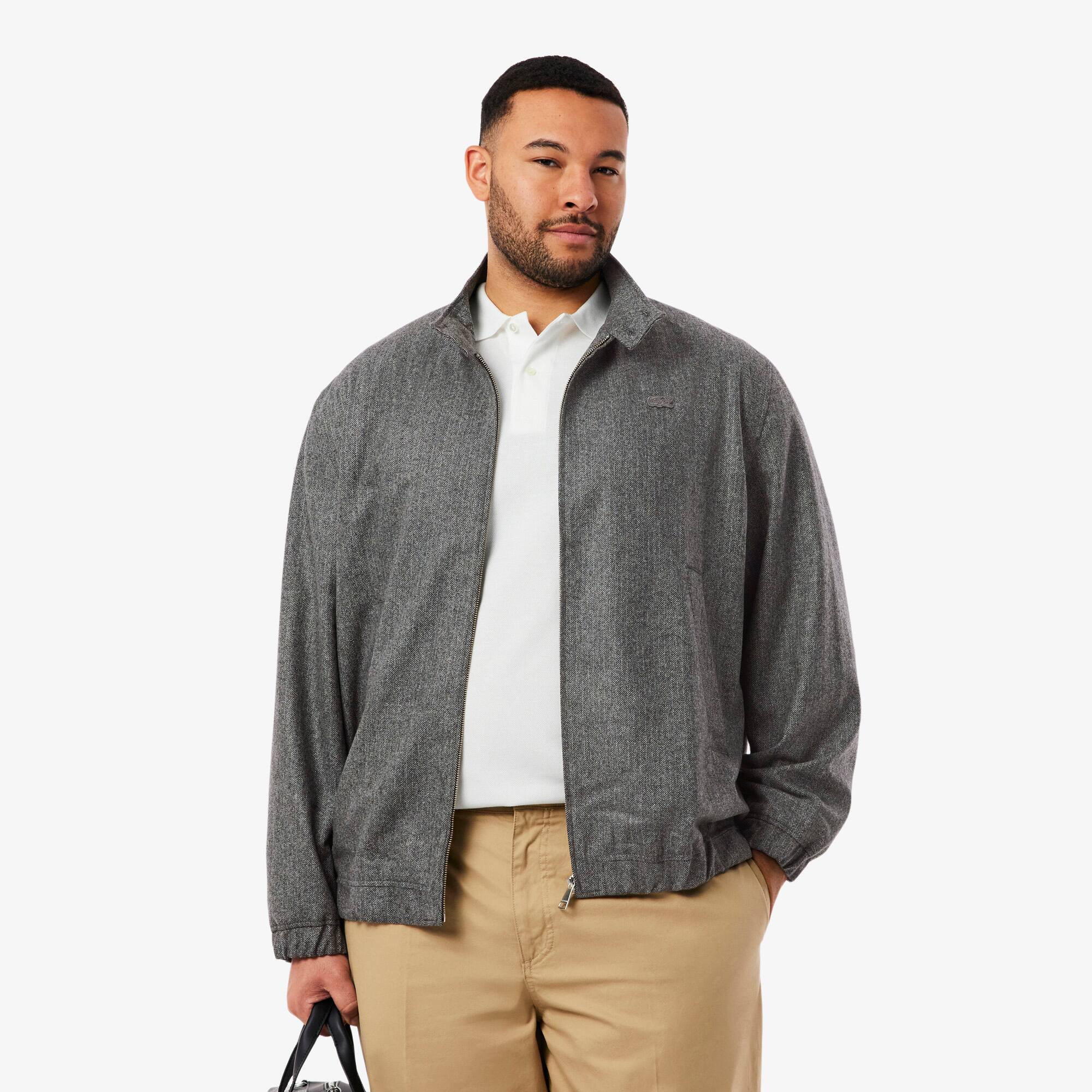 Wool Harrington Jacket - Men's Jackets & Coats - New In 2026 | Lacoste
