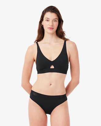 Perforated Band Microfiber Bra