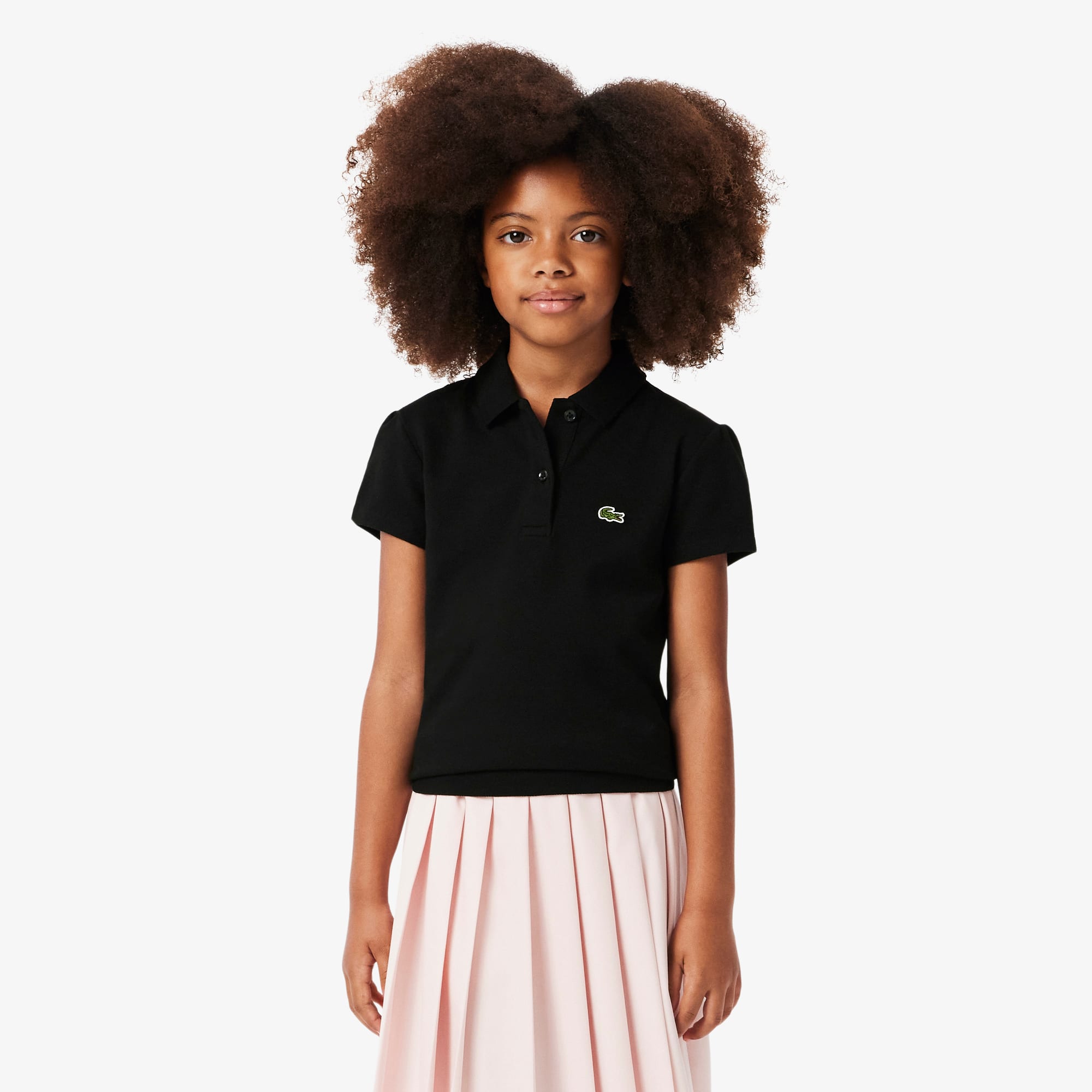 Scalloped Collar Piqué Polo Shirt - Girls' tops (8-16 years) - New