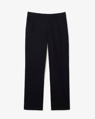 Straight Fit Cotton Twill Pants
