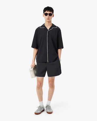Relaxed Fit Wool Blend Shorts