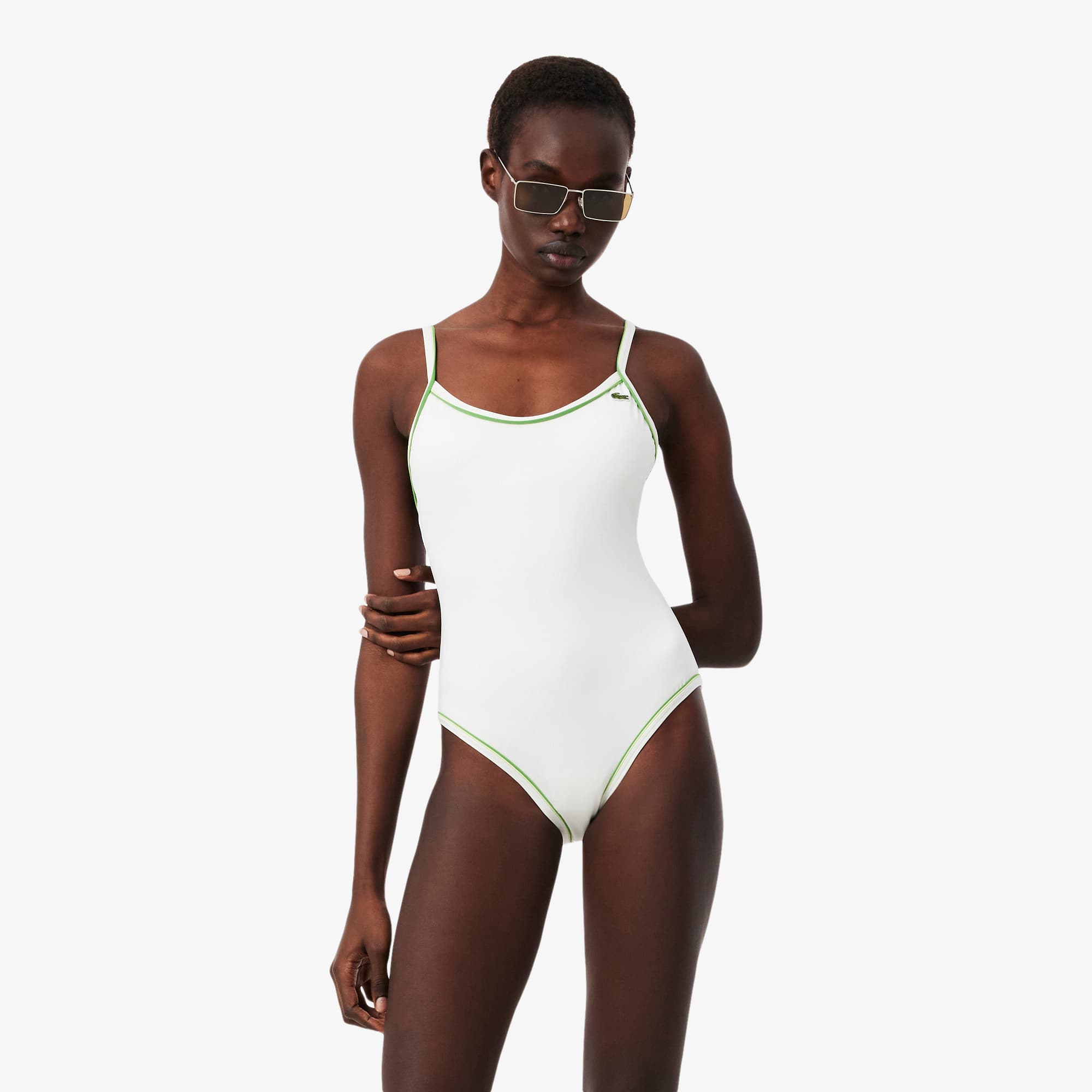One Piece Trim Accent Swimsuit - Women's Swimwear - New In 2026