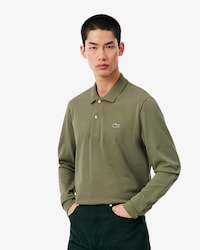 Classic Fit Long Sleeved L.12.12 Polo Shirt