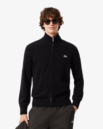 Carded Wool Zipped Sweater