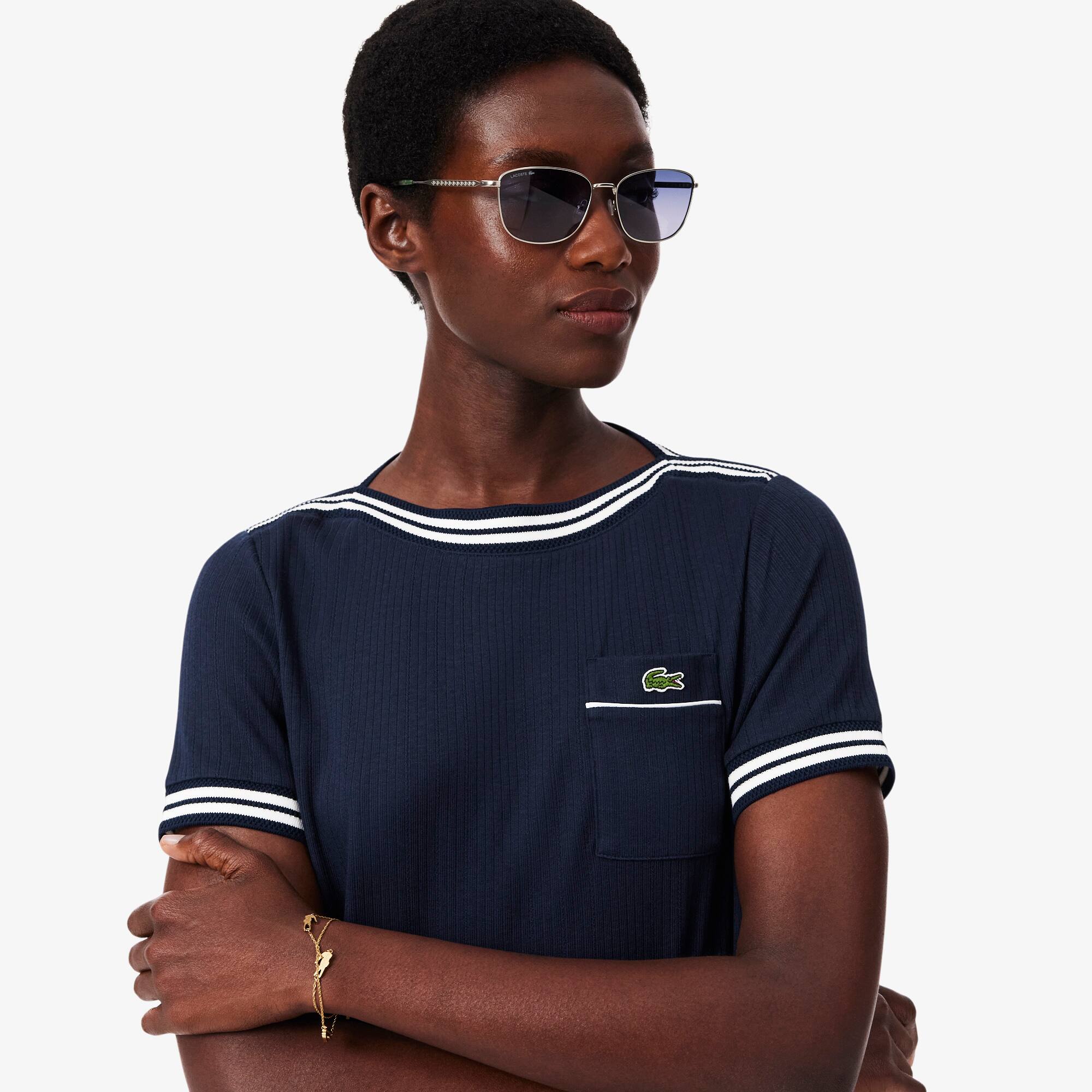 French Made Boat Neck T-shirt - Women's T-Shirts - New In 2026