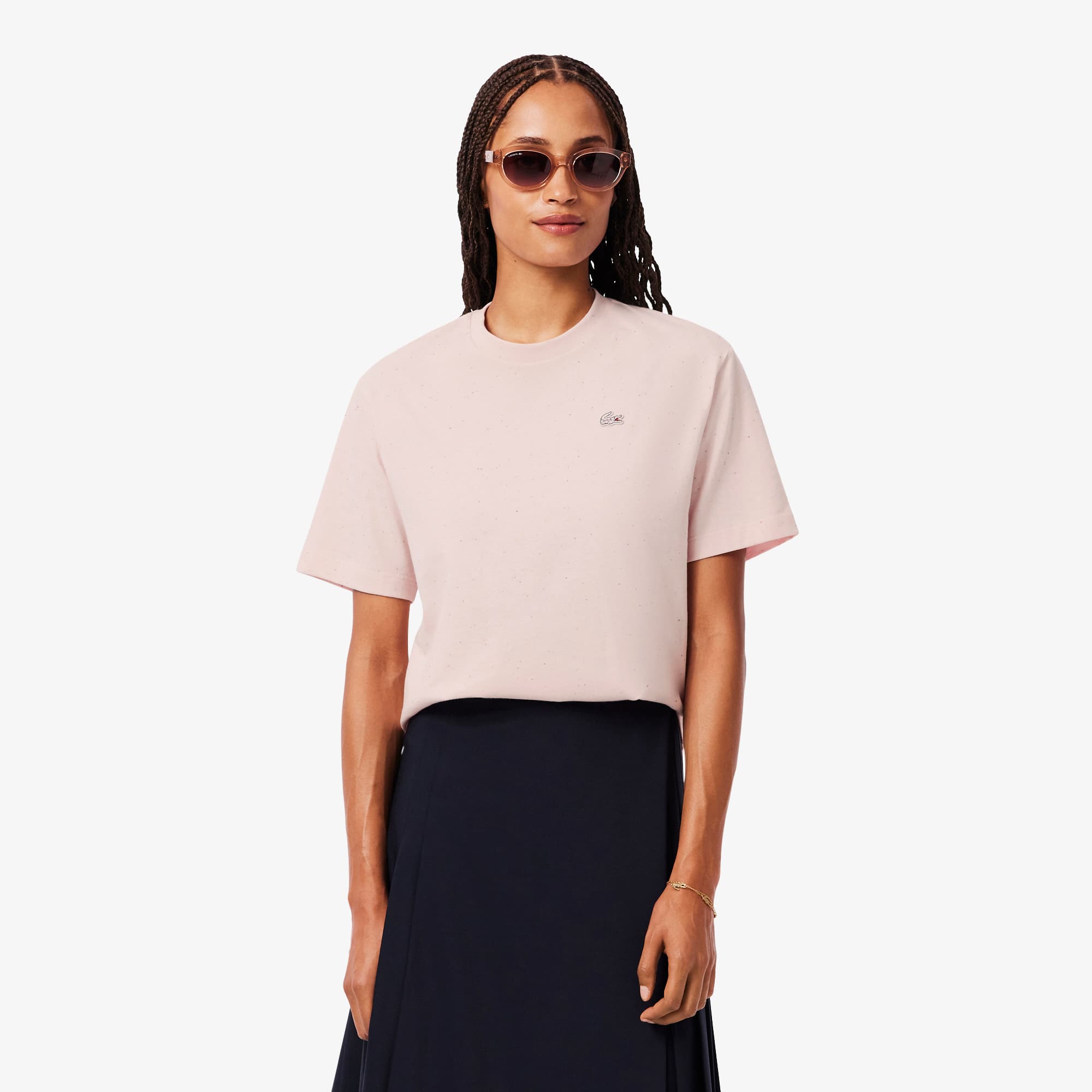 2026SS CITY SHOP SOFT JERSEY TOP カットソー Relaxed Fit Soft Cotton T-shirt - Women's T-Shirts - New In 2026