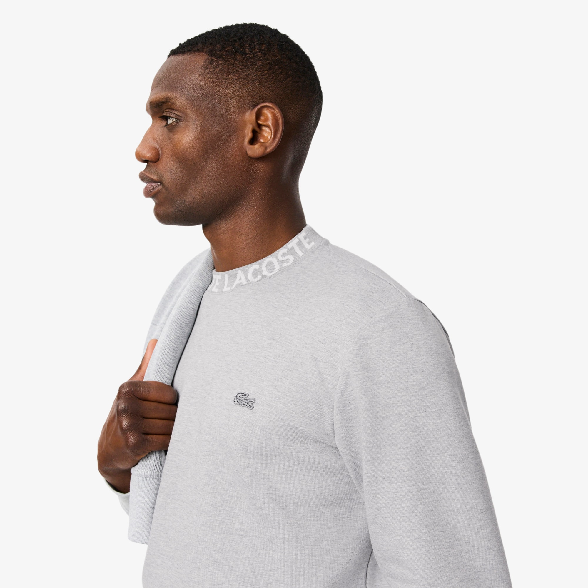Jacquard Branded Jersey Sweatshirt - Men's Sweatshirts - New In