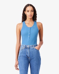 Slim Fit Ribbed Cotton Tank Top