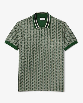 Classic Fit Monogram Jacquard Polo Shirt