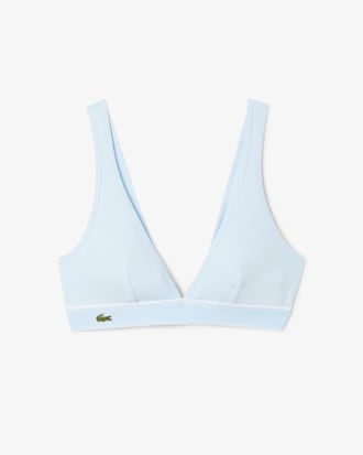 Ribbed Cotton Triangle Bralette