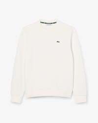 Relaxed Fit Piqu&eacute; Crew Neck Sweatshirt
