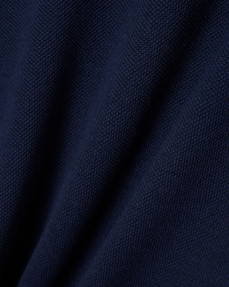 Scalloped Collar Piqu&eacute; Polo Shirt