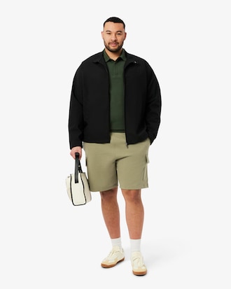 Cotton Fleece Cargo Shorts