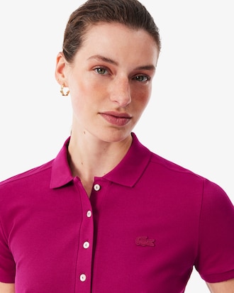 Slim Fit Stretch Piqu&eacute; Polo Dress