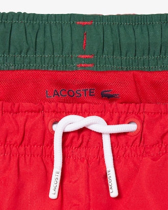 Monochrome Lined Swim Trunks