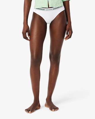 Contrast Waist Stretch Cotton Briefs