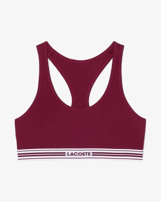 Contrast Band Stretch Cotton Bralette