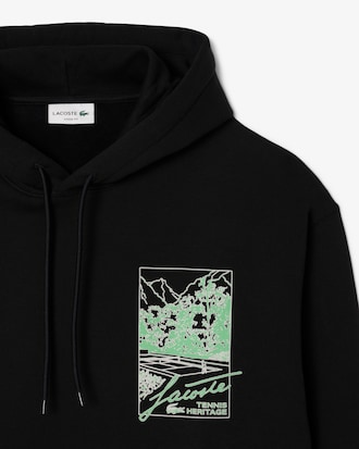Printed Fleece Hoodie