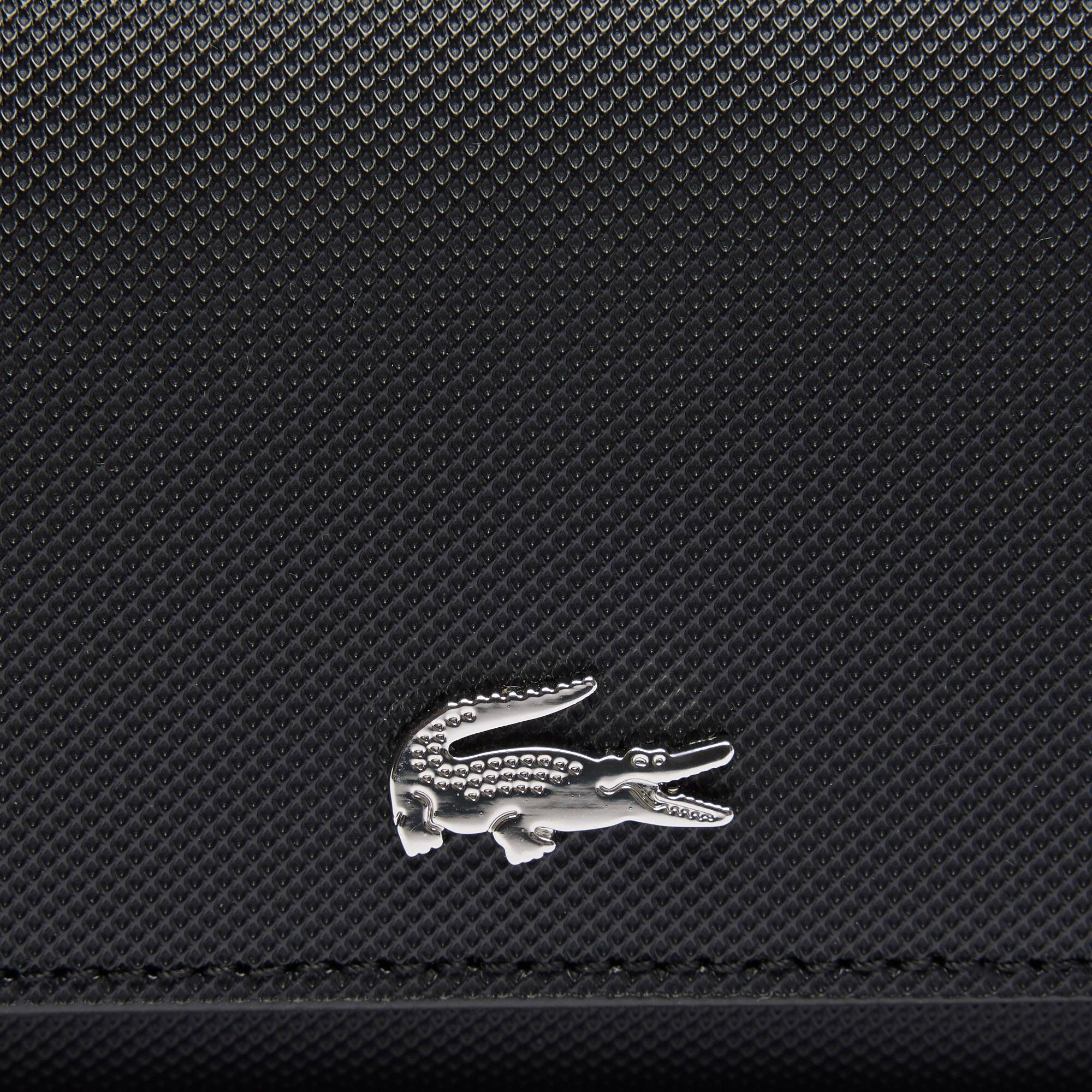 折りたたみ財布 Lacoste Anna Flap Wallet Black Color Anna Snap Close Flap Billfold - Women's Wallets & Small