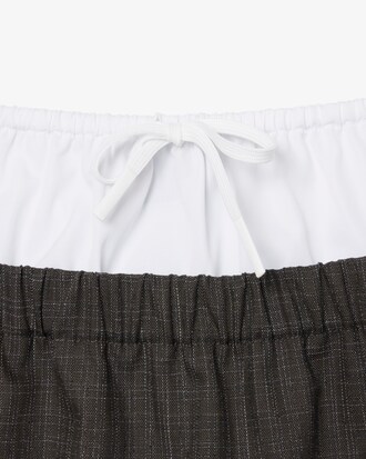 Runway Wool Mix Mini Skirt