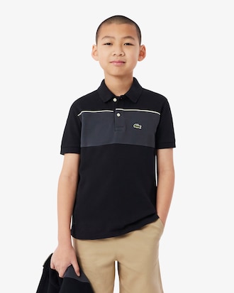 Colorblock Petit Piqu&eacute; Polo Shirt