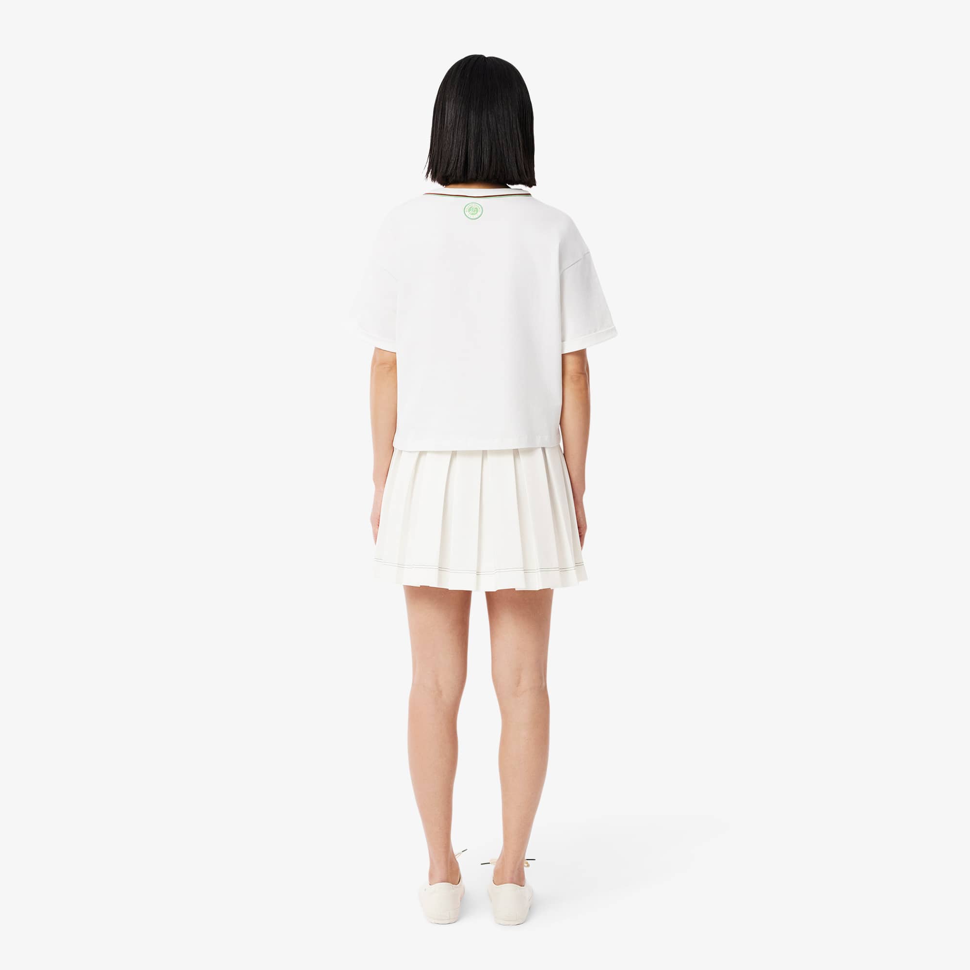 ★LACOSTE★ Women's Golf Bag Pleated Skirt White JF8571-55G8 Roland-Garros Edition Pleated Skirt - Women's dresses