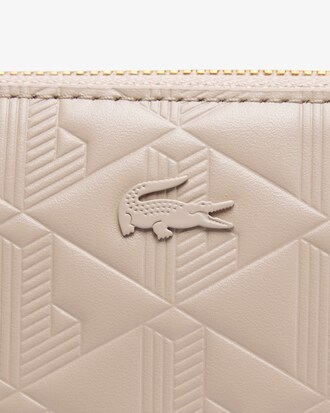 Maheki Zipped Embossed Leather Billfold