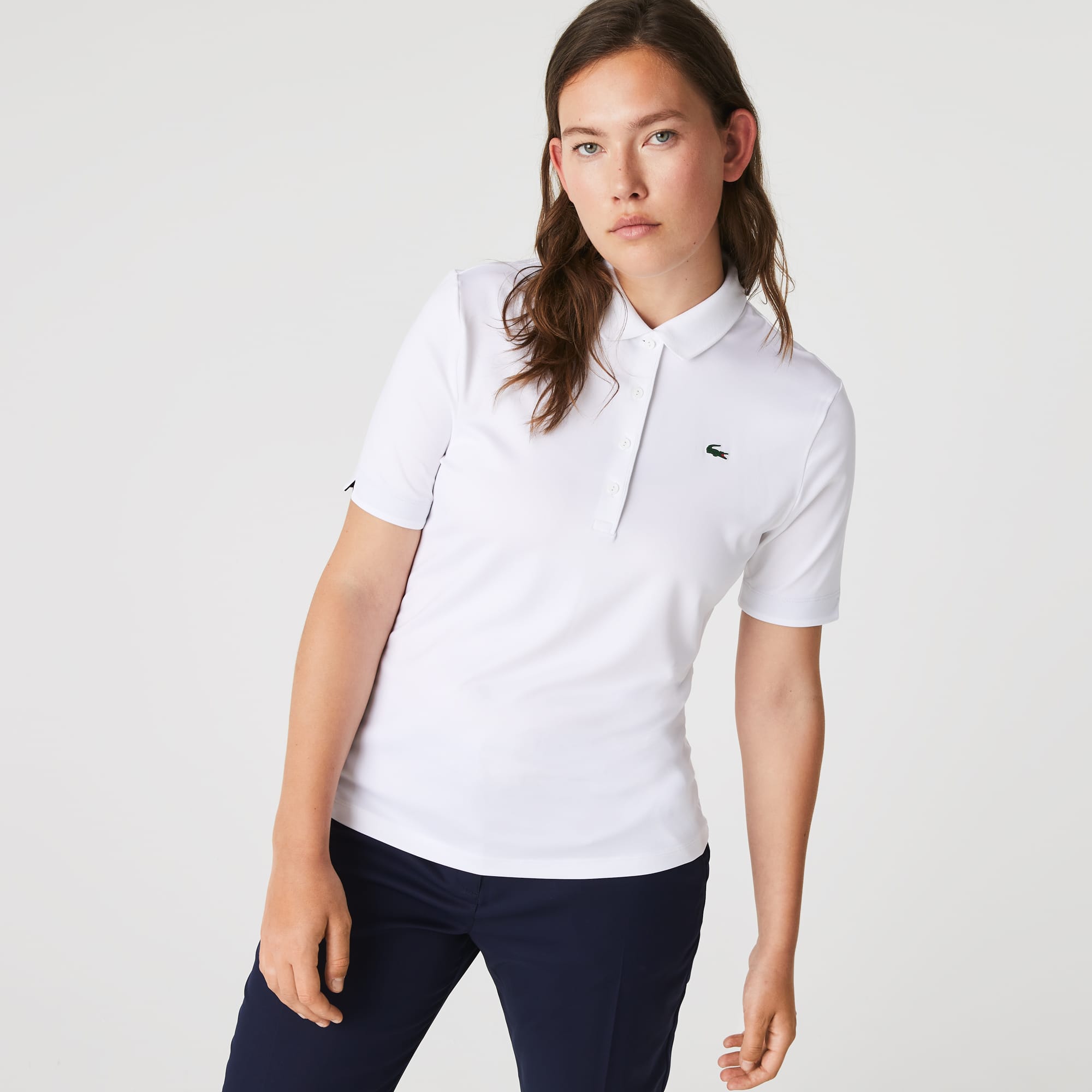 Slim Fit UV Protect Stretch Golf Polo Shirt - Women's Short