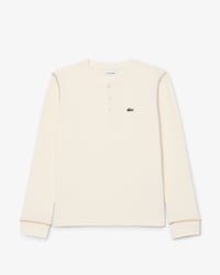 Waffle Knit Henley T-shirt