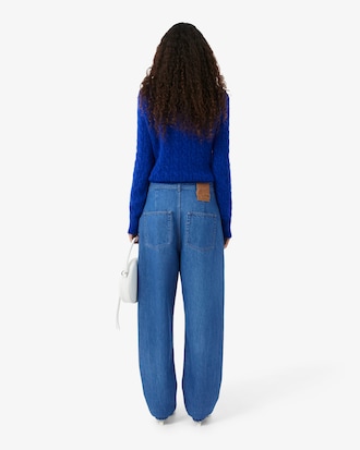 Runway Wide Fit Denim Barrel Leg Jeans