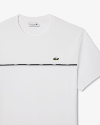 Lacoste Trim Cotton Jersey T-shirt