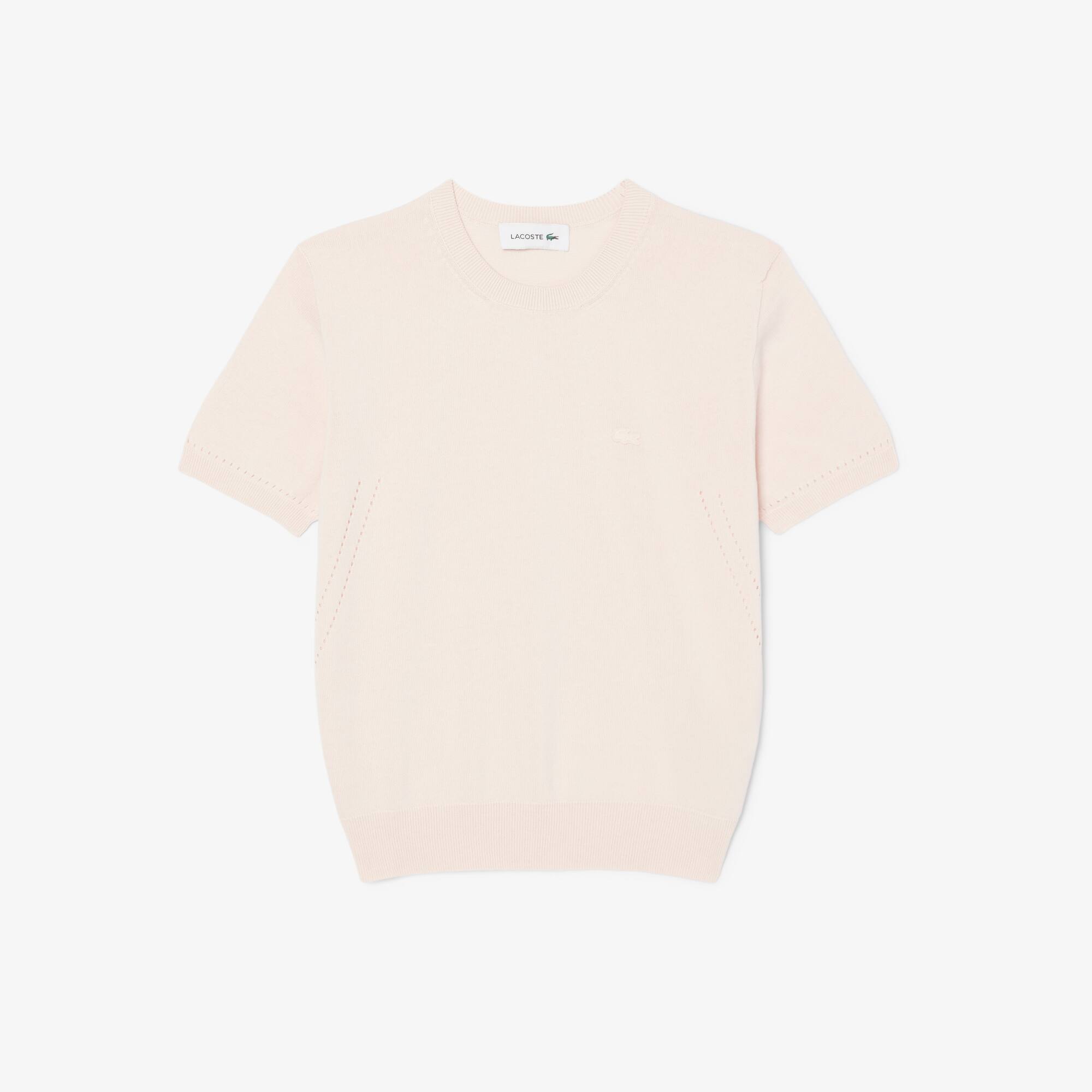 Short Sleeved 3D Knit Sweater - Women's Knitwear - New In 2026
