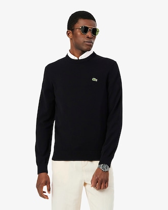 Monochrome Crew Neck Cotton Sweater