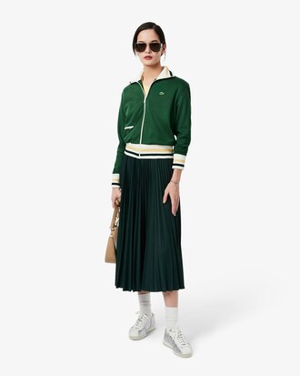 Long Pleated Elasticated Waist Skirt