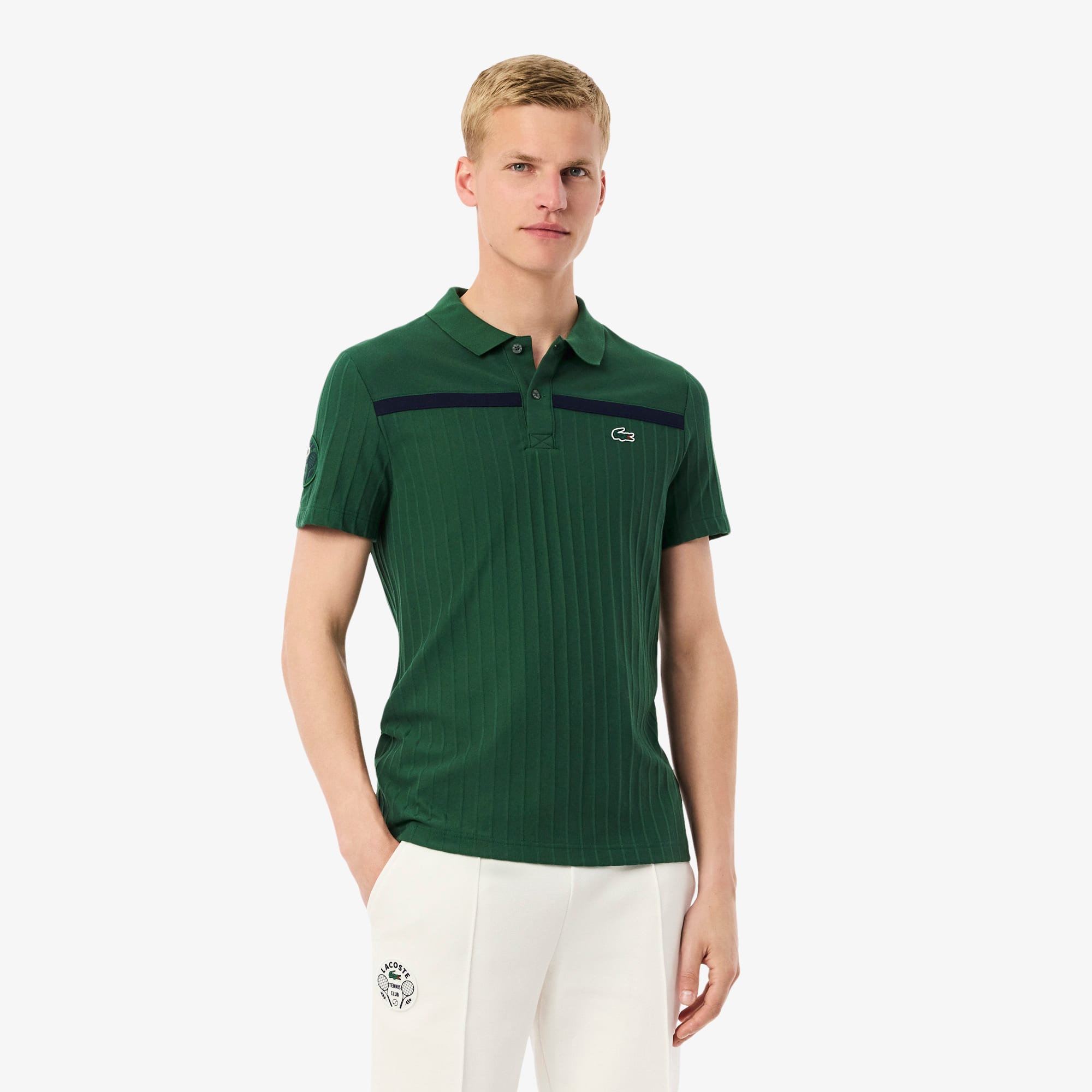 Ultra Dry Badge Accent Tennis Heritage Polo Shirt - Men's Short