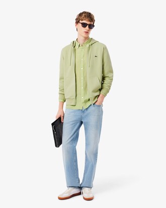 Classic Fit Zipped Fleece Sweatshirt