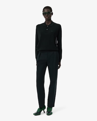 Runway Straight Fit Tailored Wool Pants