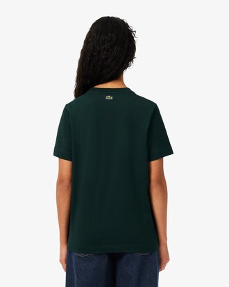 Regular Fit Badge Accent Cotton T-shirt