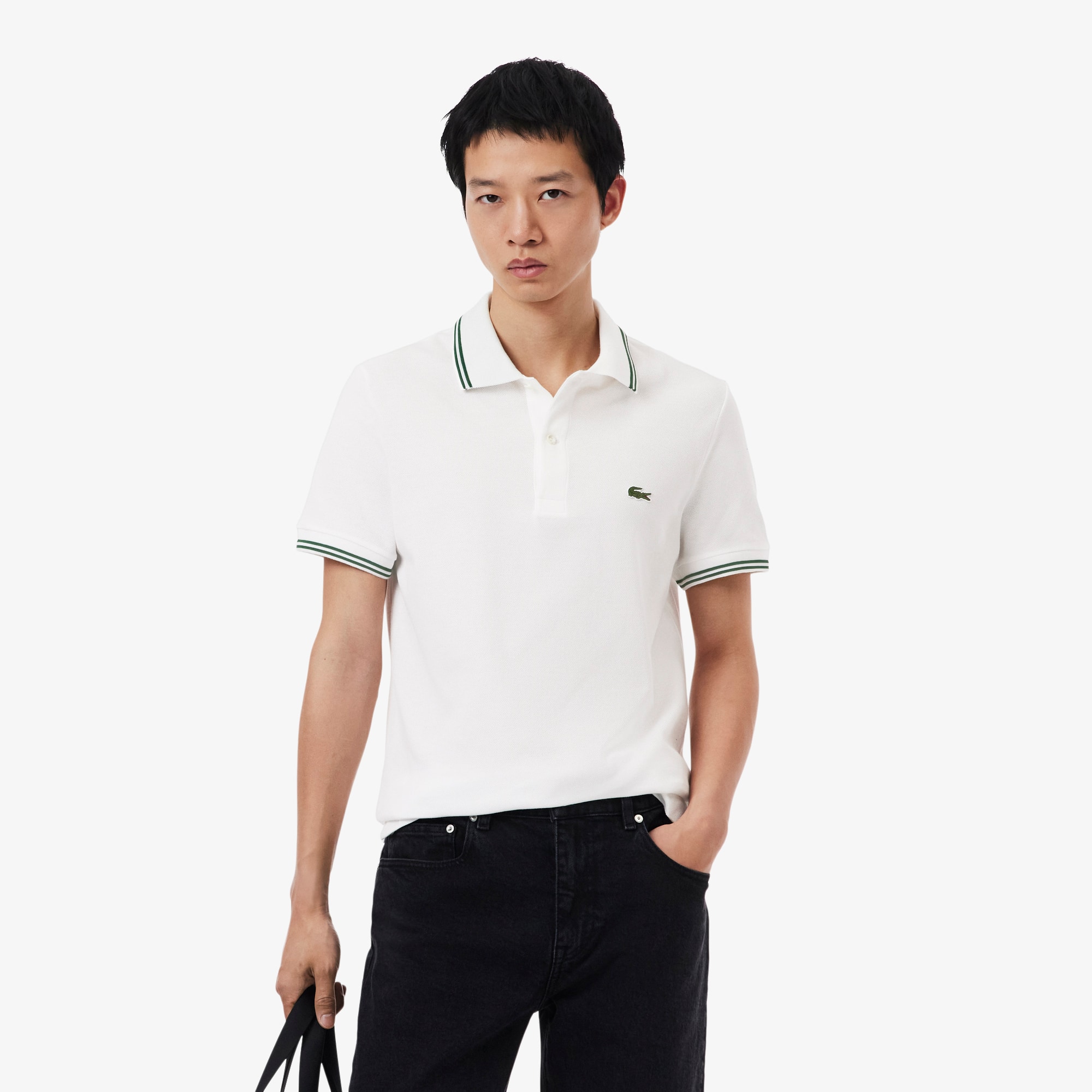 Regular Fit Trim Accent L.12.12 Polo Shirt - Men's Short Sleeves Regular Fit Trim Accent L.12.12 Polo Shirt - Men's Short Sleeves